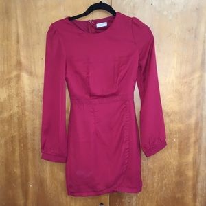 Tobi; red mini dress.